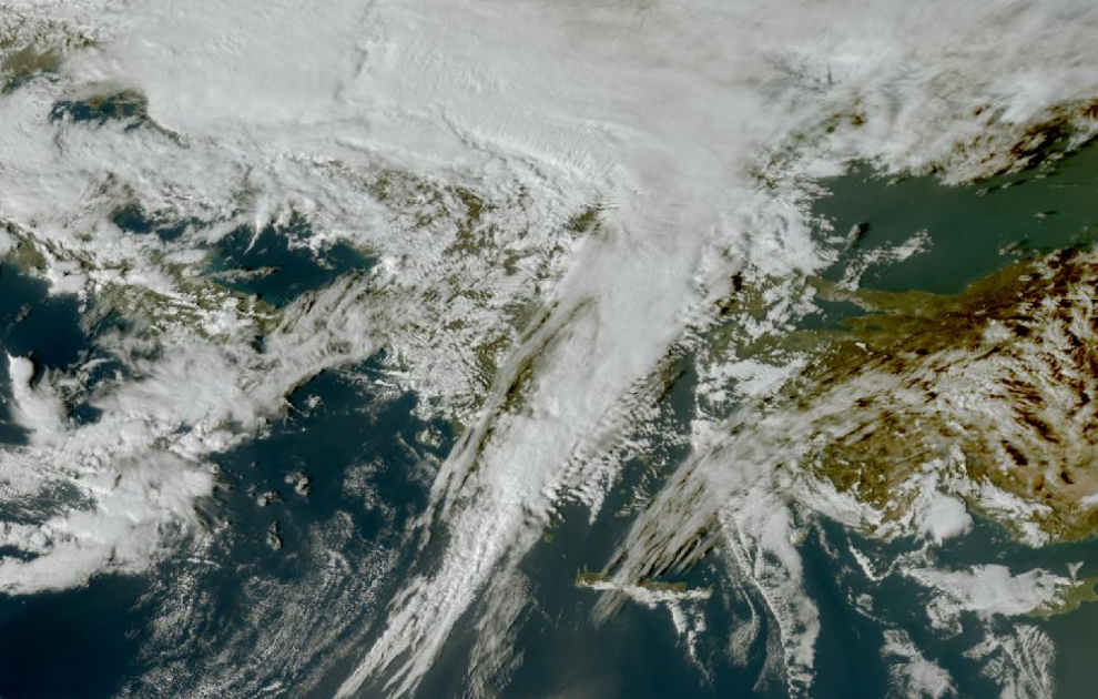 Τελευταία δορυφορική εικόνα νεφοκάλυψης