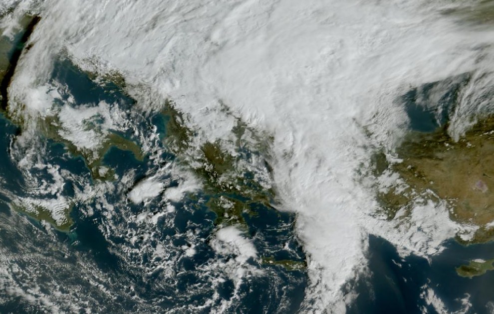 Τελευταία δορυφορική εικόνα νεφοκάλυψης