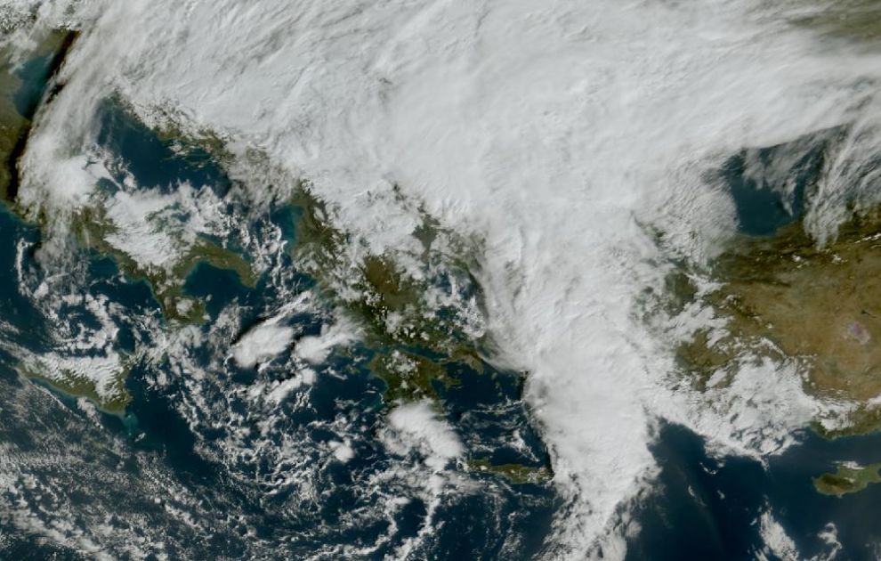 Τελευταία δορυφορική εικόνα νεφοκάλυψης