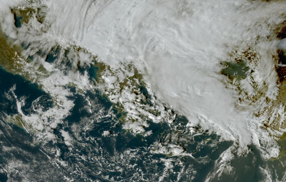 Τελευταία δορυφορική εικόνα νεφοκάλυψης