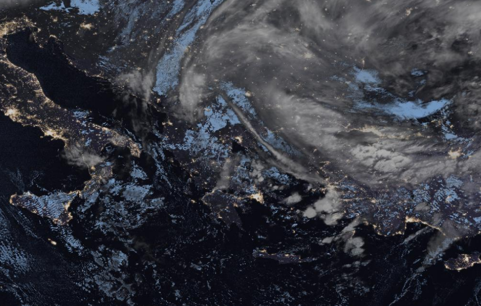 Τελευταία δορυφορική εικόνα νεφοκάλυψης