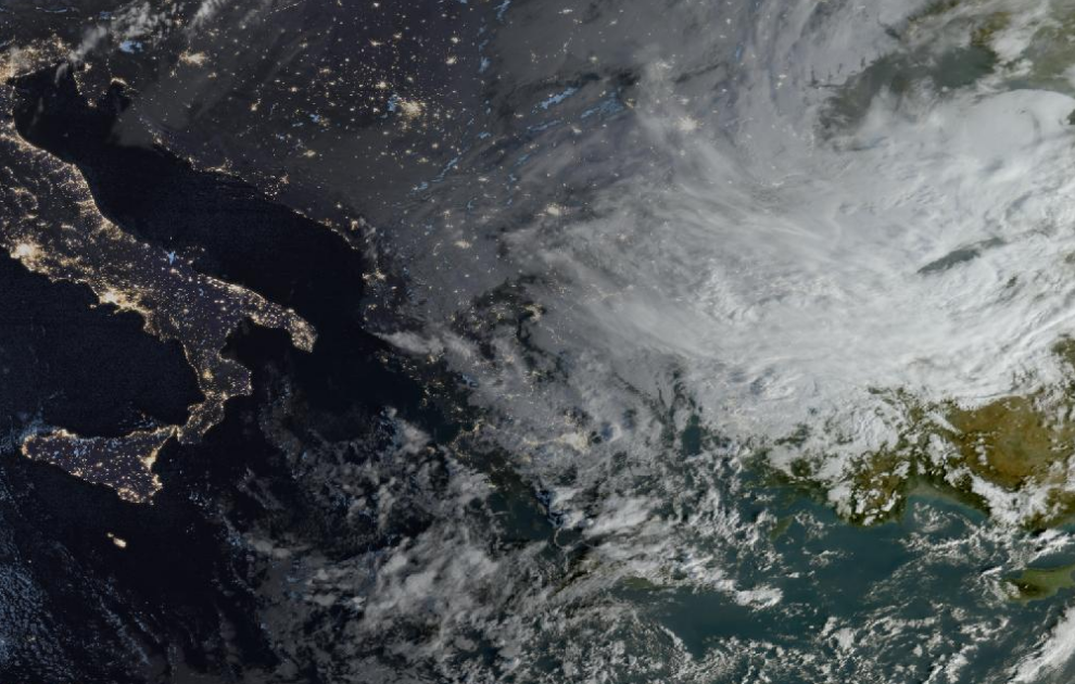 Τελευταία δορυφορική εικόνα νεφοκάλυψης