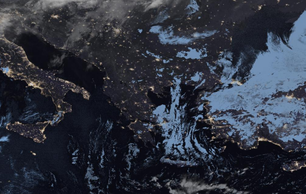 Τελευταία δορυφορική εικόνα νεφοκάλυψης