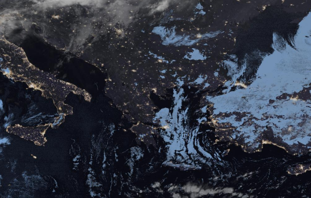 Τελευταία δορυφορική εικόνα νεφοκάλυψης