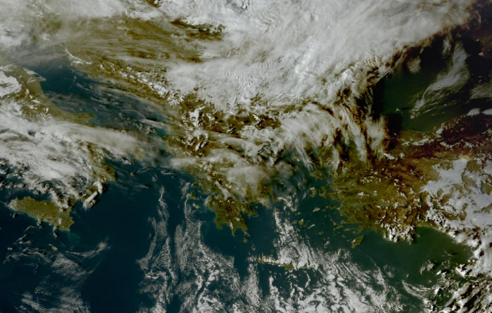 Τελευταία δορυφορική εικόνα νεφοκάλυψης