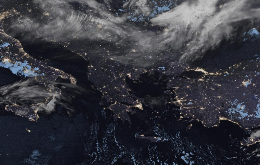 Τελευταία δορυφορική εικόνα νεφοκάλυψης