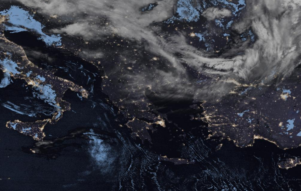 Τελευταία δορυφορική εικόνα νεφοκάλυψης