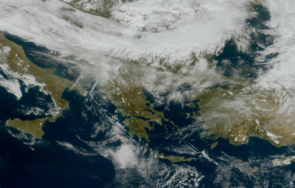 Τελευταία δορυφορική εικόνα νεφοκάλυψης