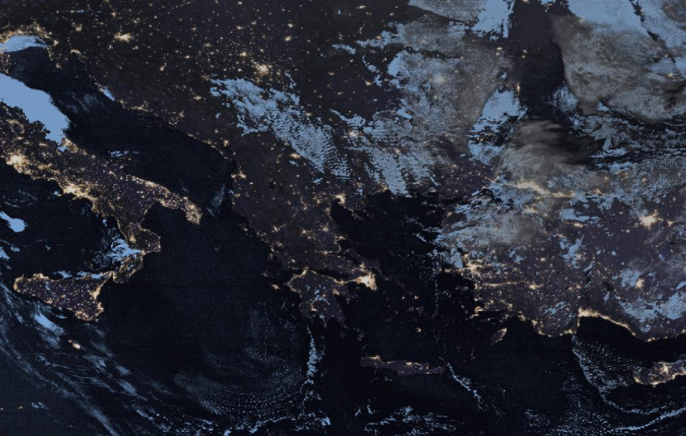 Τελευταία δορυφορική εικόνα νεφοκάλυψης