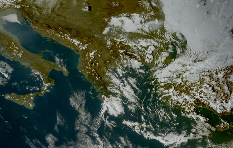 Τελευταία δορυφορική εικόνα νεφοκάλυψης