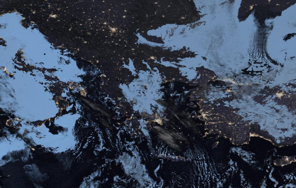 Τελευταία δορυφορική εικόνα νεφοκάλυψης