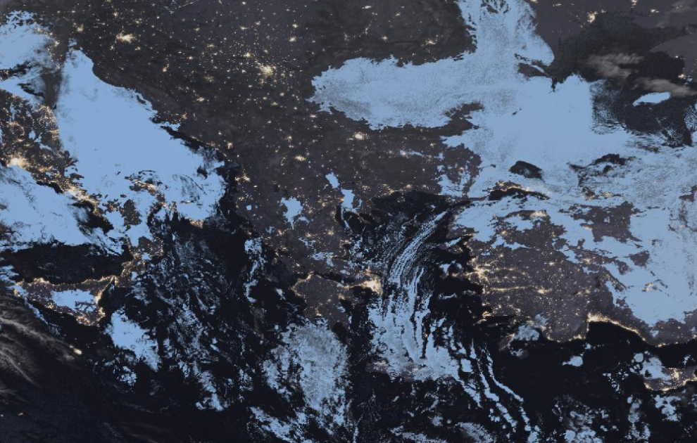 Τελευταία δορυφορική εικόνα νεφοκάλυψης