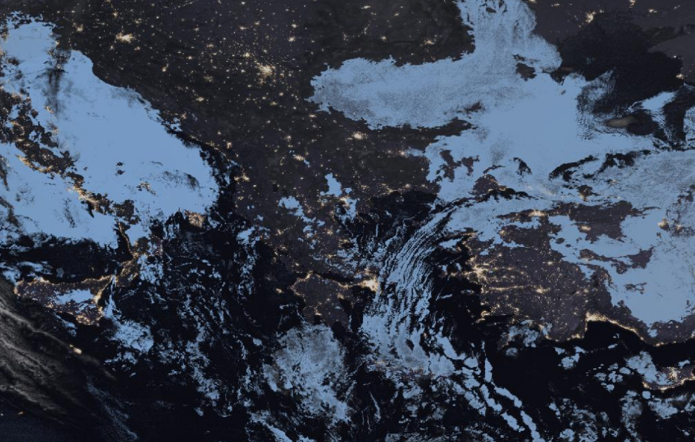 Τελευταία δορυφορική εικόνα νεφοκάλυψης