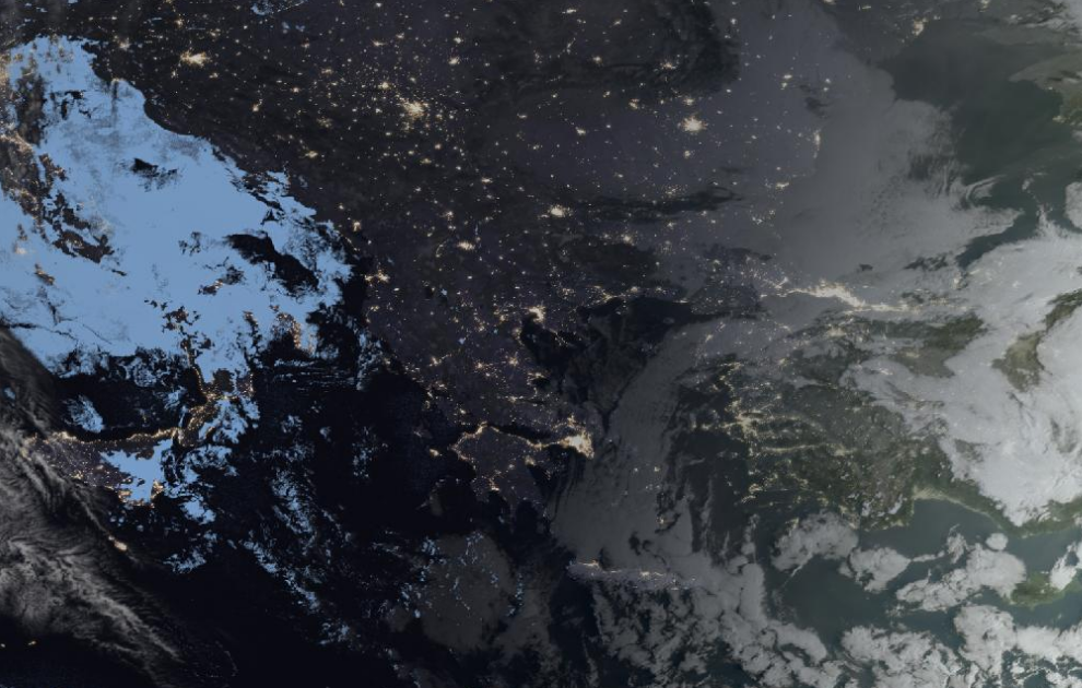 Τελευταία δορυφορική εικόνα νεφοκάλυψης