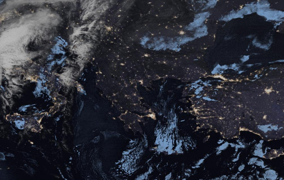 Τελευταία δορυφορική εικόνα νεφοκάλυψης