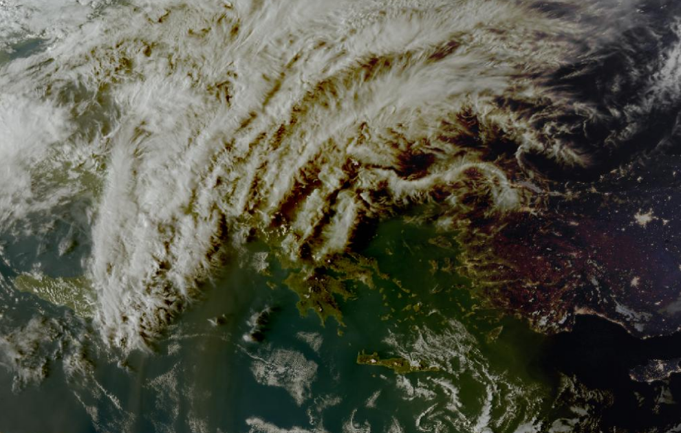 Τελευταία δορυφορική εικόνα νεφοκάλυψης