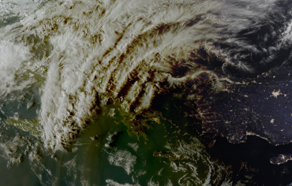 Τελευταία δορυφορική εικόνα νεφοκάλυψης