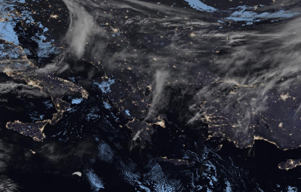 Τελευταία δορυφορική εικόνα νεφοκάλυψης