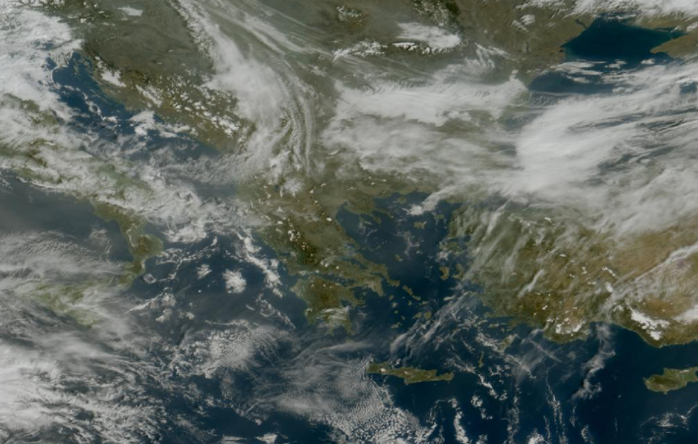 Τελευταία δορυφορική εικόνα νεφοκάλυψης