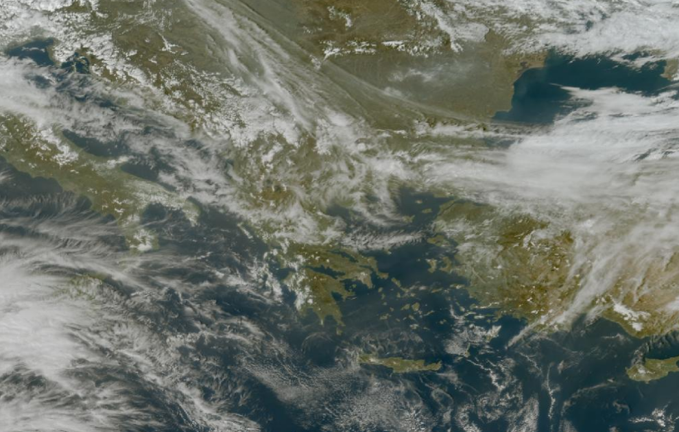 Τελευταία δορυφορική εικόνα νεφοκάλυψης