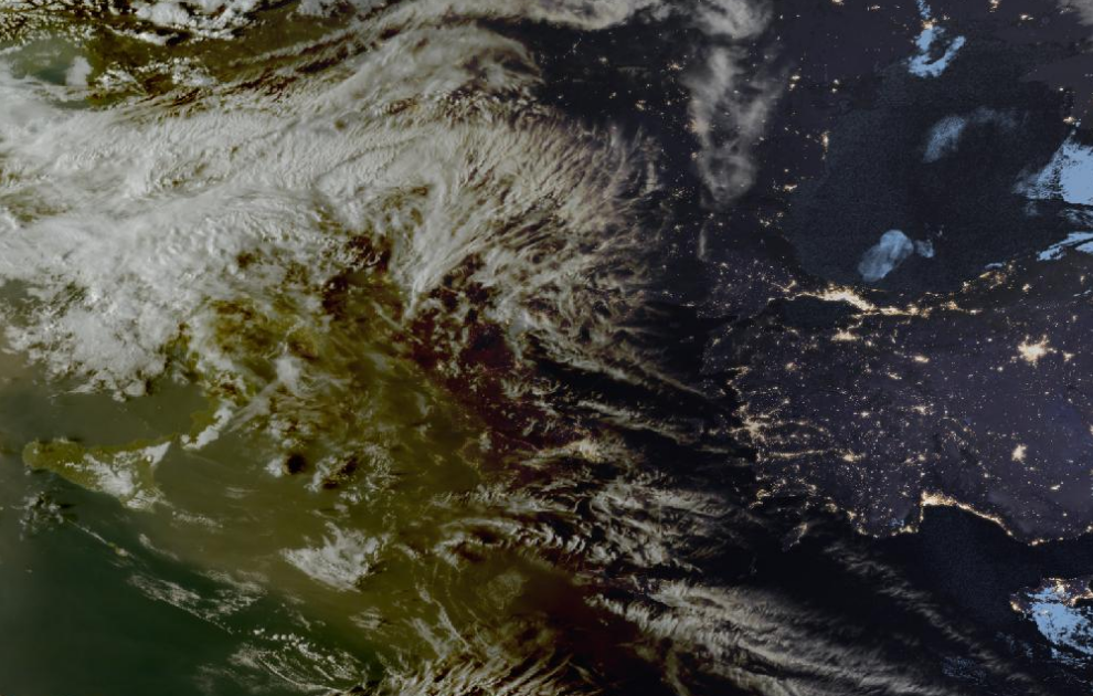 Τελευταία δορυφορική εικόνα νεφοκάλυψης