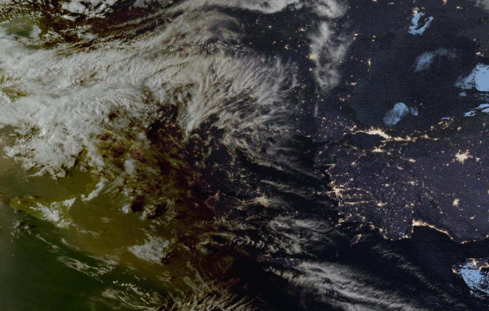 Τελευταία δορυφορική εικόνα νεφοκάλυψης