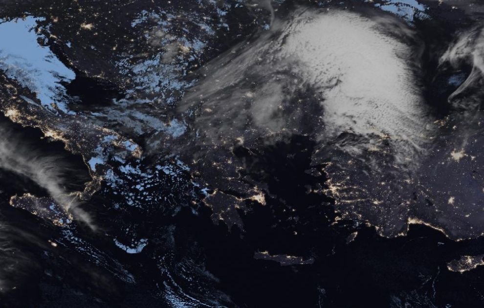 Τελευταία δορυφορική εικόνα νεφοκάλυψης