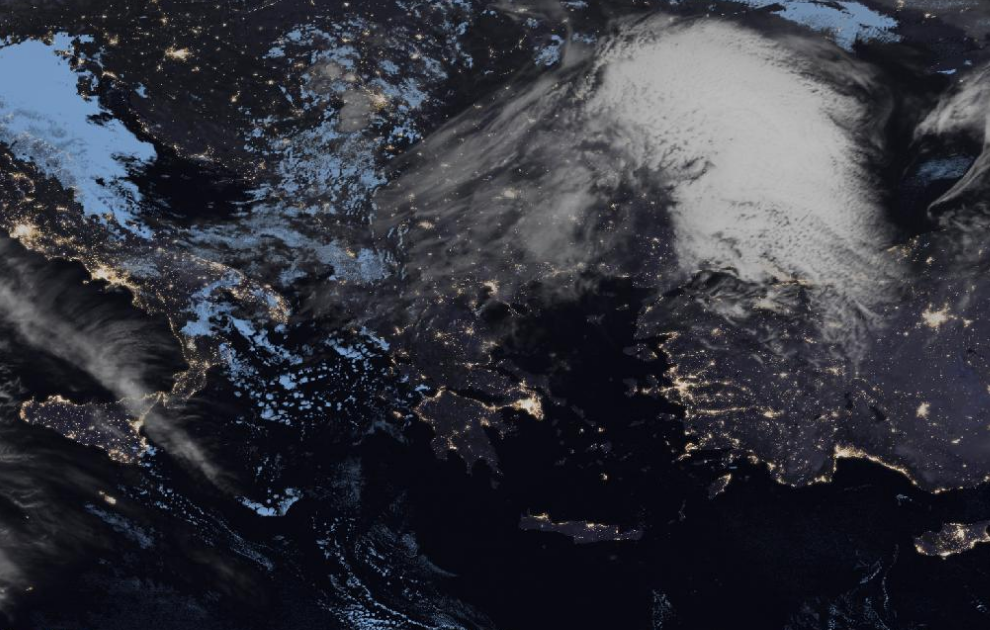 Τελευταία δορυφορική εικόνα νεφοκάλυψης