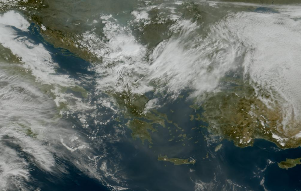 Τελευταία δορυφορική εικόνα νεφοκάλυψης