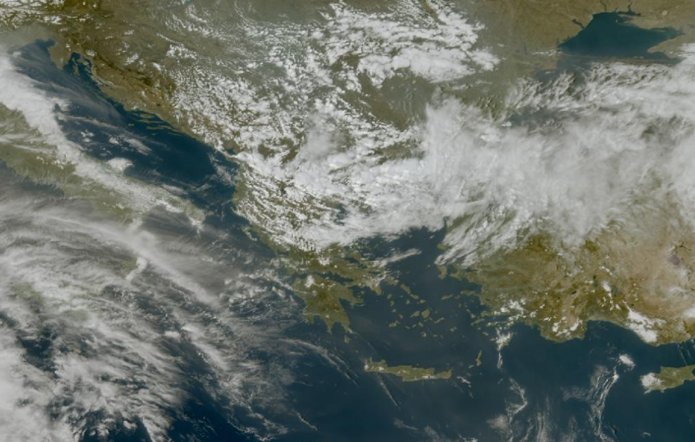 Τελευταία δορυφορική εικόνα νεφοκάλυψης