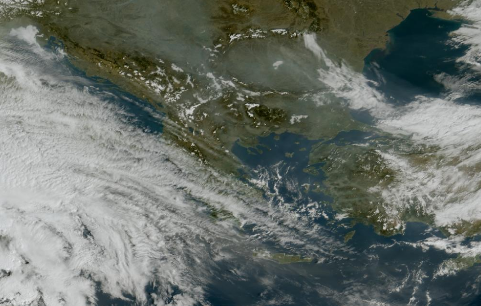 Τελευταία δορυφορική εικόνα νεφοκάλυψης