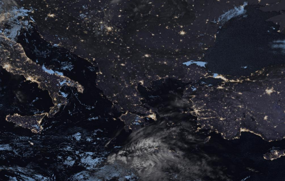 Τελευταία δορυφορική εικόνα νεφοκάλυψης