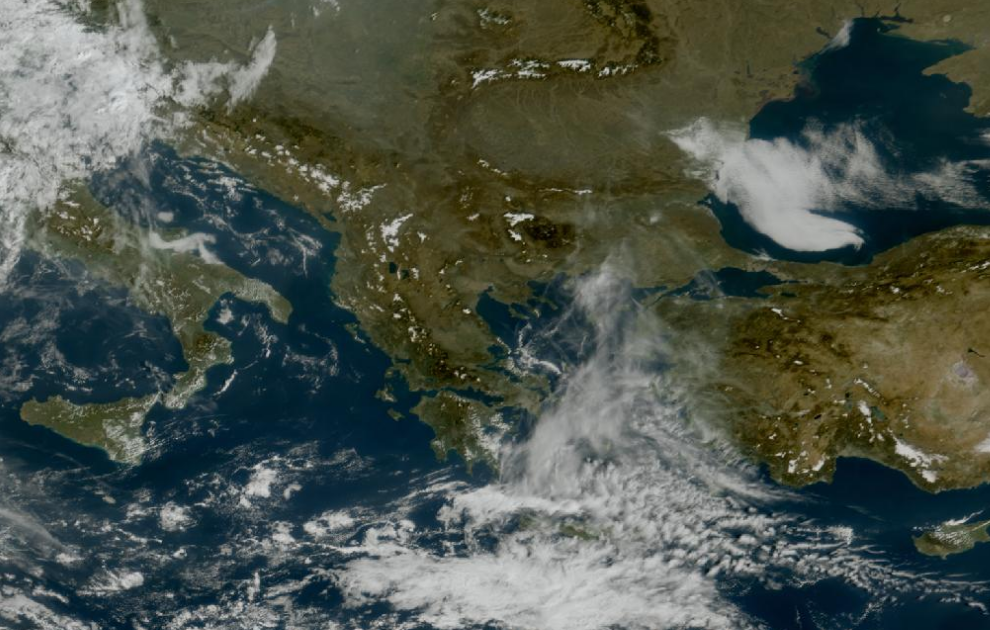 Τελευταία δορυφορική εικόνα νεφοκάλυψης