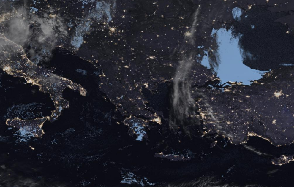 Τελευταία δορυφορική εικόνα νεφοκάλυψης