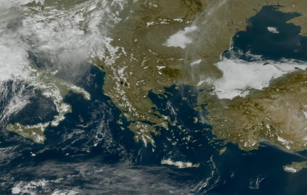 Τελευταία δορυφορική εικόνα νεφοκάλυψης