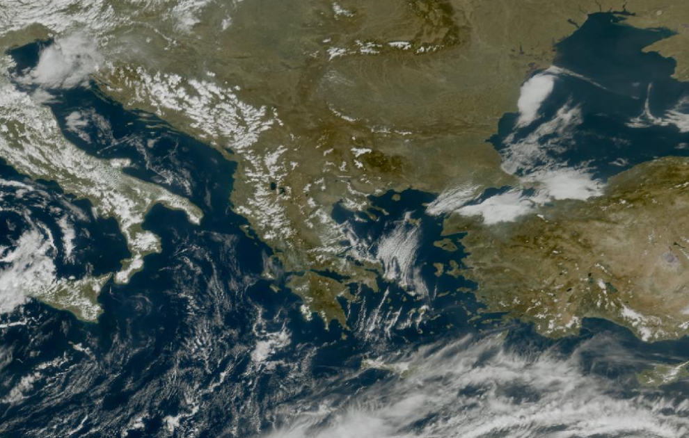 Τελευταία δορυφορική εικόνα νεφοκάλυψης