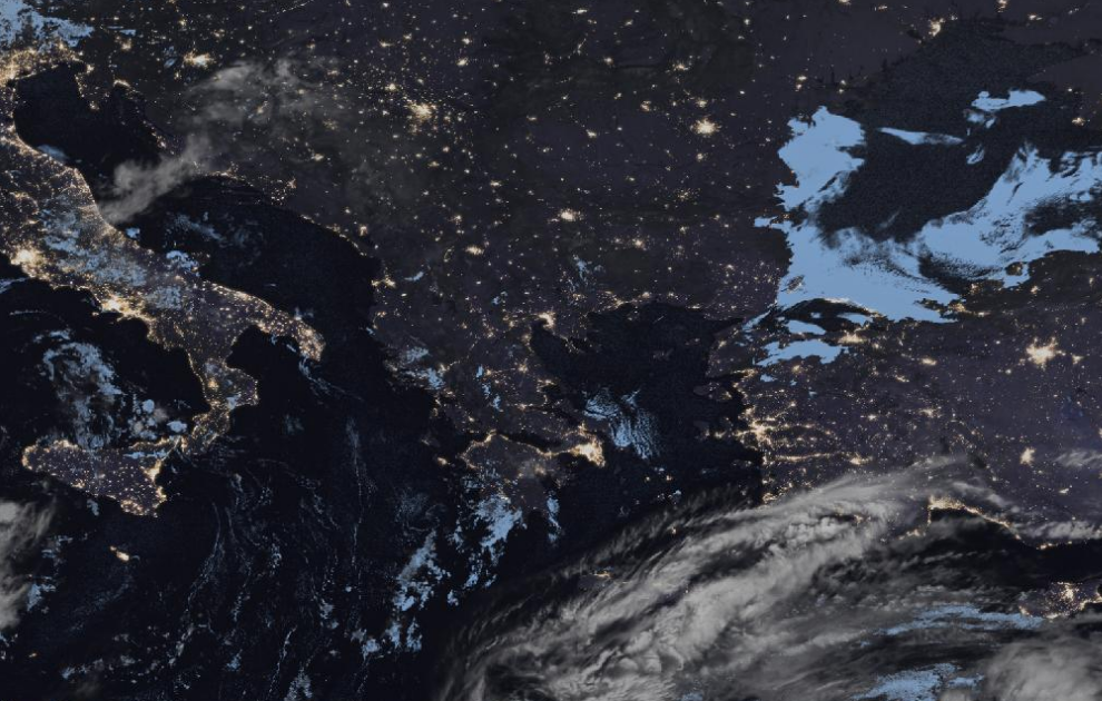 Τελευταία δορυφορική εικόνα νεφοκάλυψης