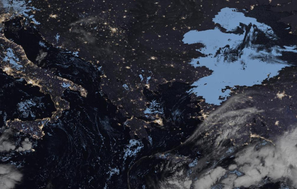 Τελευταία δορυφορική εικόνα νεφοκάλυψης