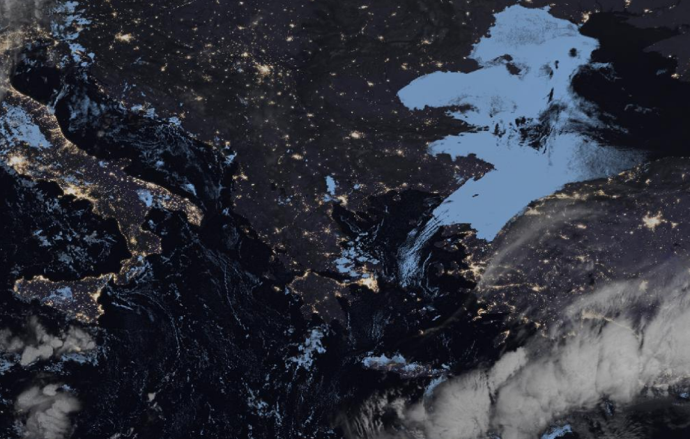 Τελευταία δορυφορική εικόνα νεφοκάλυψης