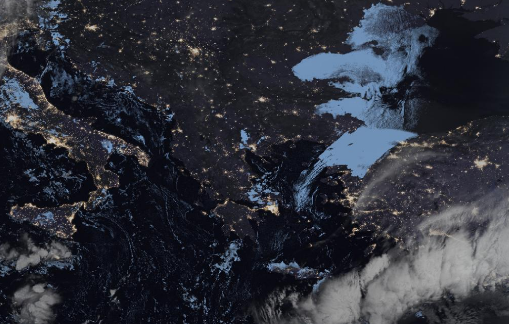 Τελευταία δορυφορική εικόνα νεφοκάλυψης