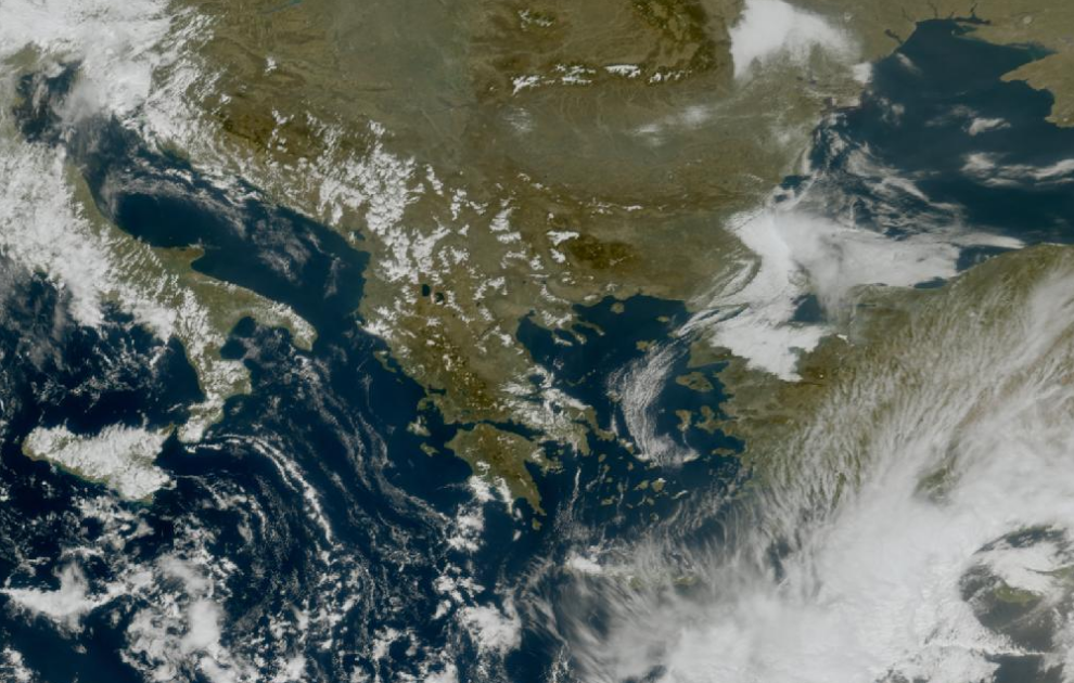 Τελευταία δορυφορική εικόνα νεφοκάλυψης