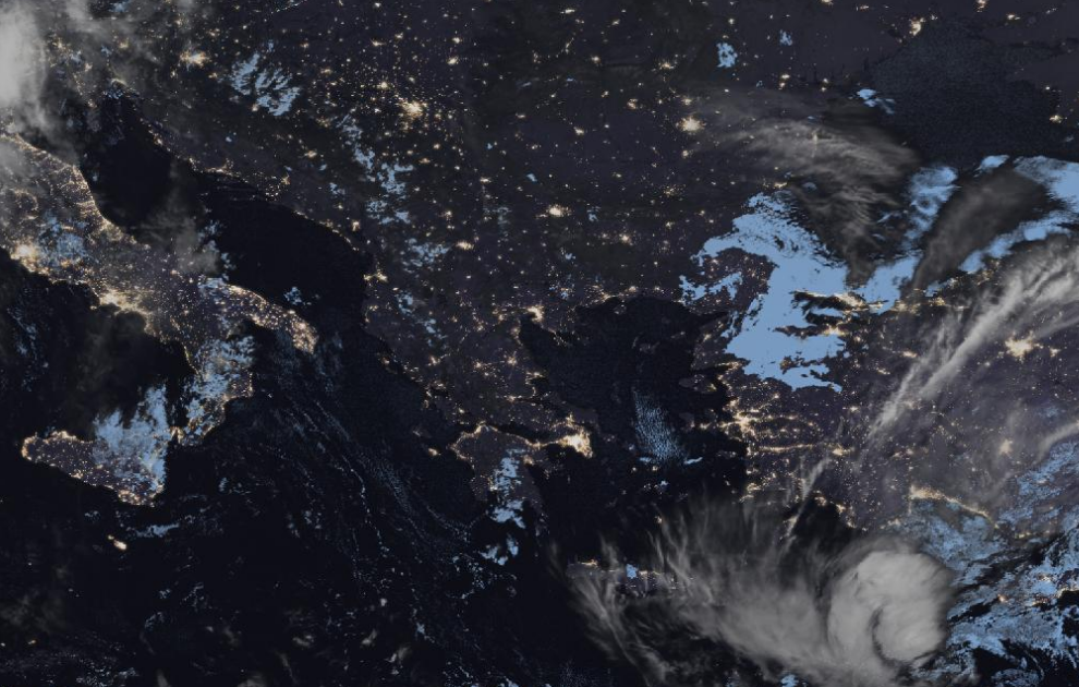 Τελευταία δορυφορική εικόνα νεφοκάλυψης