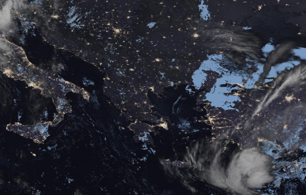 Τελευταία δορυφορική εικόνα νεφοκάλυψης