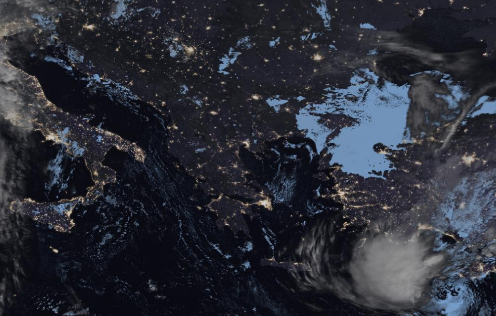 Τελευταία δορυφορική εικόνα νεφοκάλυψης