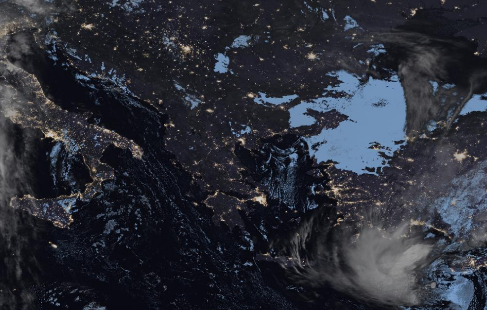 Τελευταία δορυφορική εικόνα νεφοκάλυψης