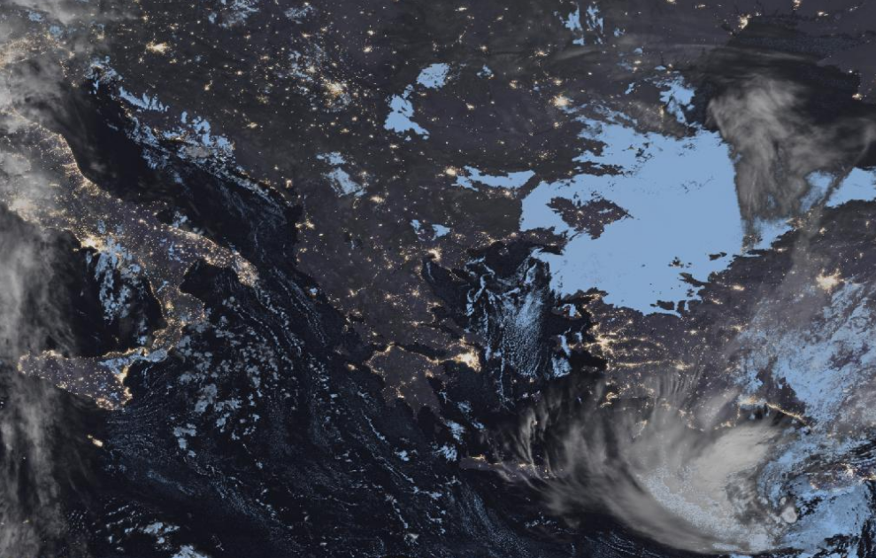 Τελευταία δορυφορική εικόνα νεφοκάλυψης