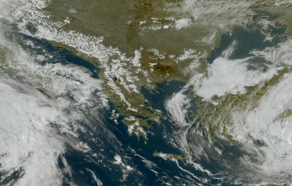 Τελευταία δορυφορική εικόνα νεφοκάλυψης