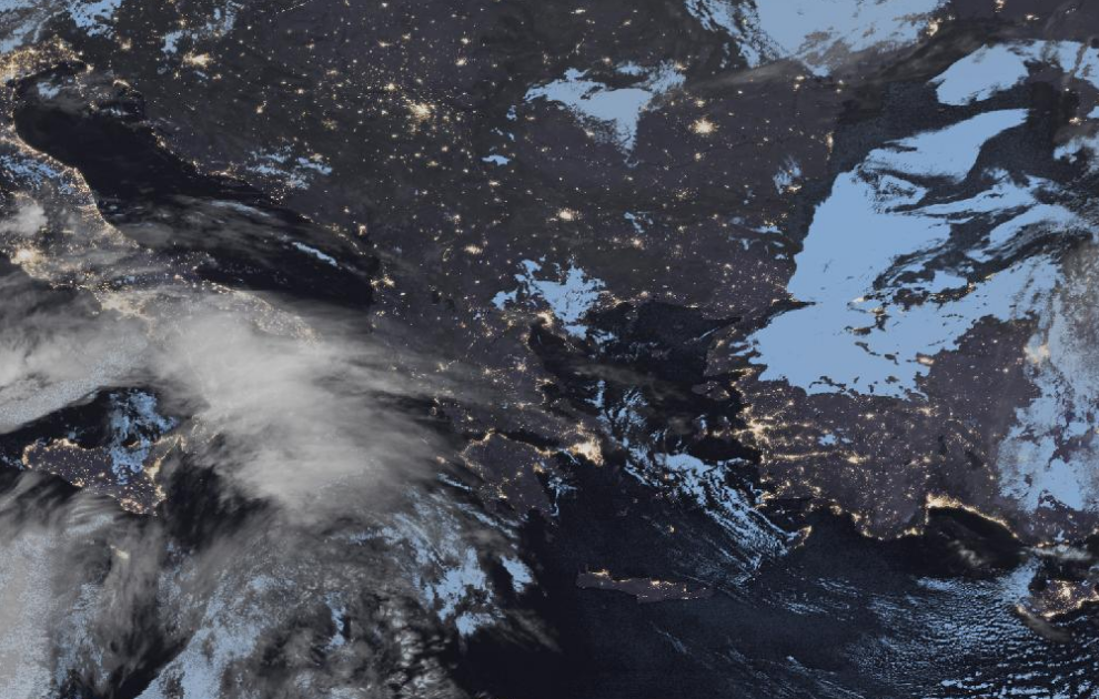 Τελευταία δορυφορική εικόνα νεφοκάλυψης