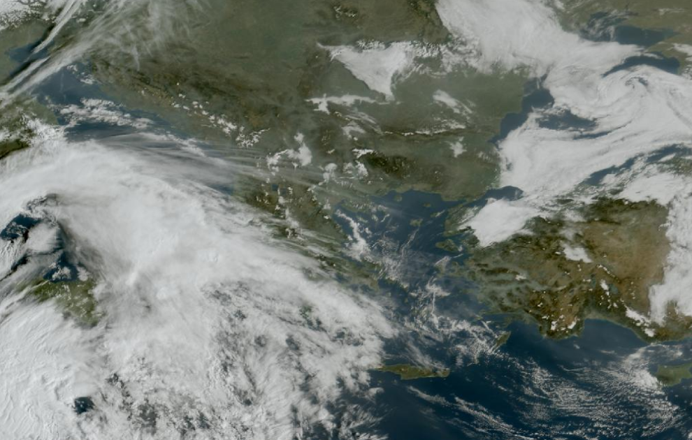 Τελευταία δορυφορική εικόνα νεφοκάλυψης