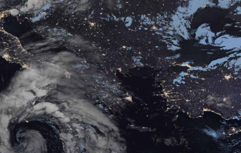 Τελευταία δορυφορική εικόνα νεφοκάλυψης